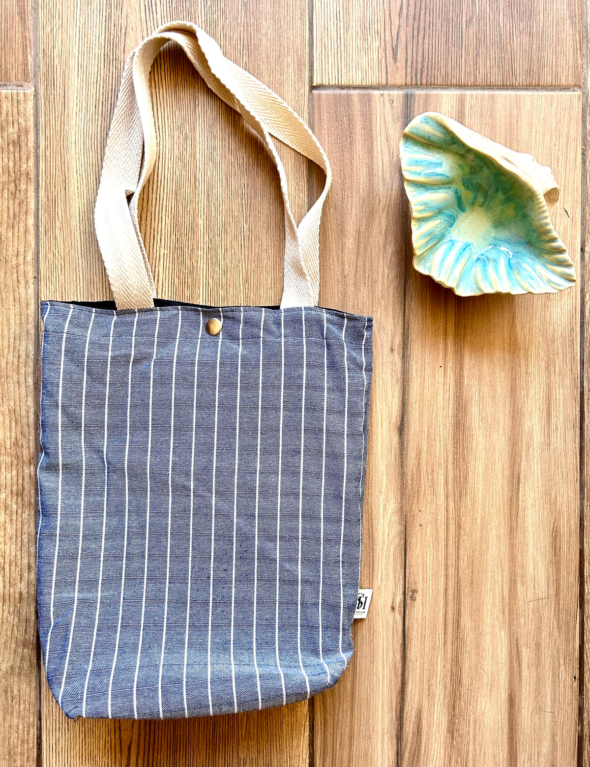 Mini Saudade Bag Líneas Blancas